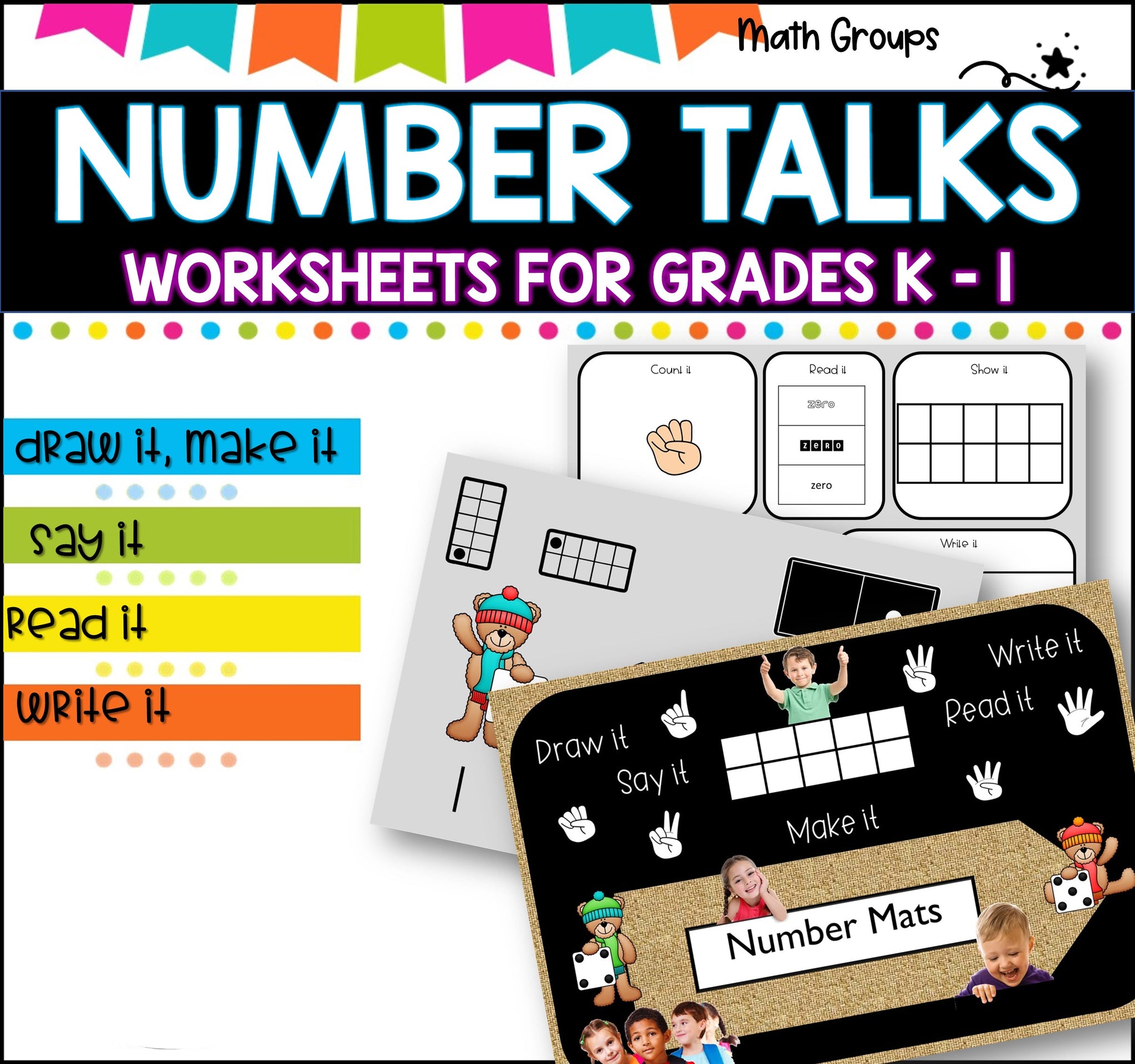 NUMBER TALKS I Grades k-1 I WORKSHEETS 1-20