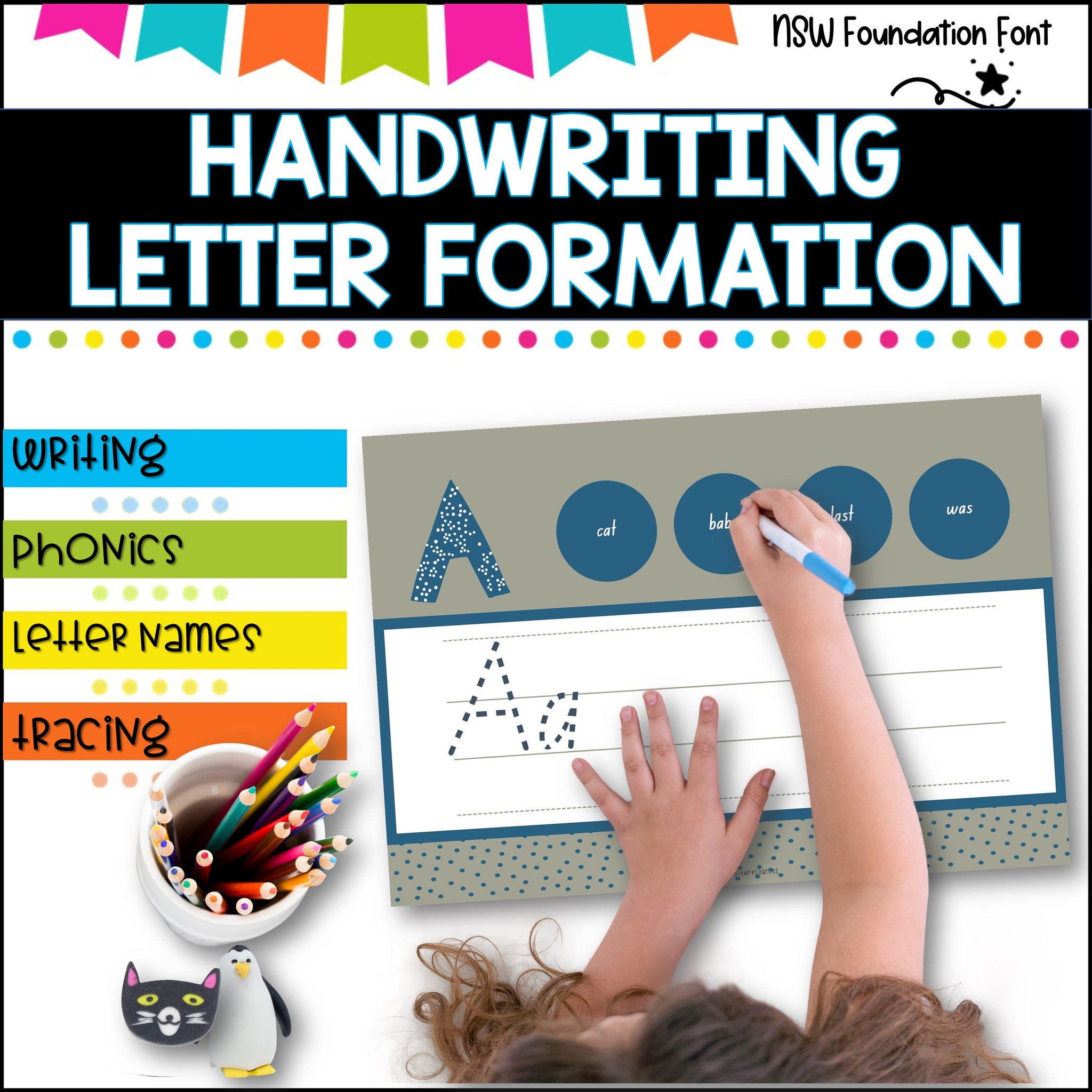Handwriting and Phonics- A workbook for Pre-k to Kinder