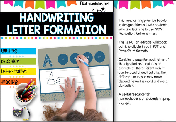 Handwriting and Phonics- A workbook for Pre-k to Kinder