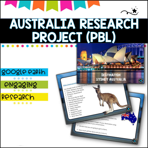 Australia Research Project- (Project Based Learning) - Oceanview Education and Teaching Supplies 