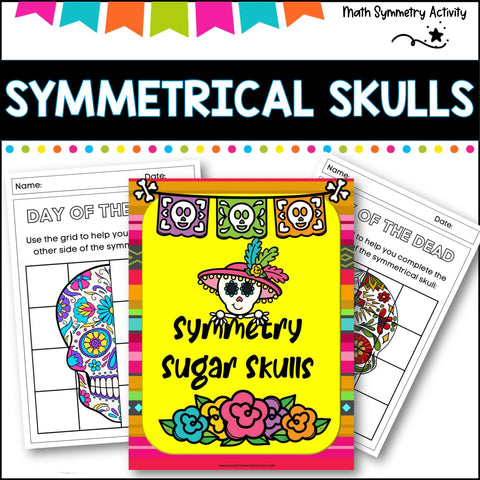 Sugar Skull Symmetry, a Day of the Dead Activity