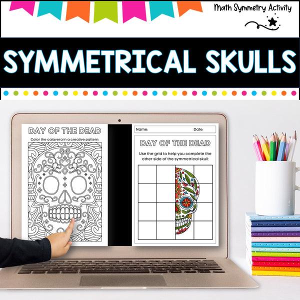 Sugar Skull Symmetry, a Day of the Dead Activity