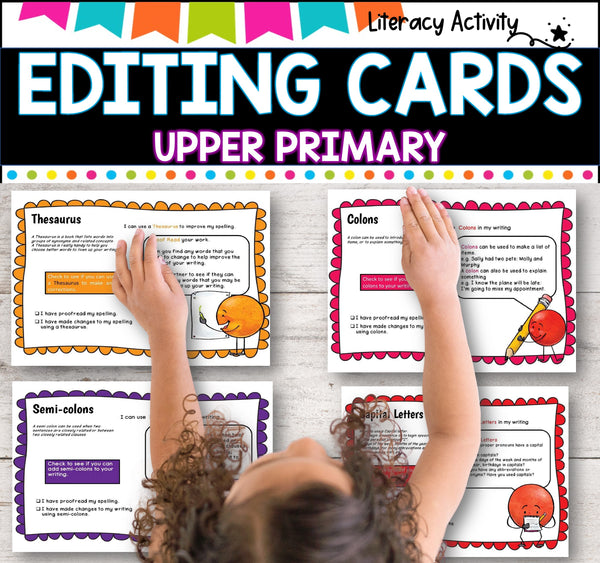 Revising and Editing Prompt Cards - Upper Primary