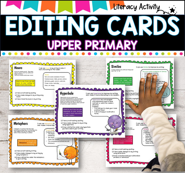 Revising and Editing Prompt Cards - Upper Primary