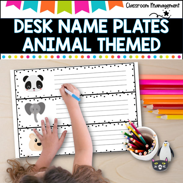 Desk Name Plates- Animal Themed