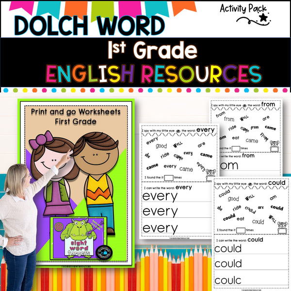 Dolch word Activity Pack-Grade 1