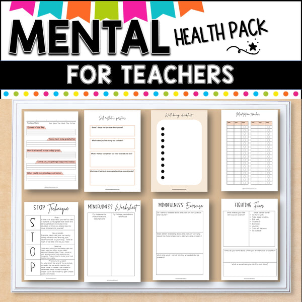 Mental Health and Wellbeing Pack for Teachers