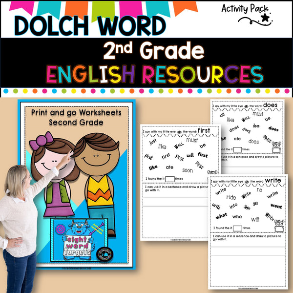 DOLCH WORDS I SIGHT WORDS I Activity Pack - Grade 2