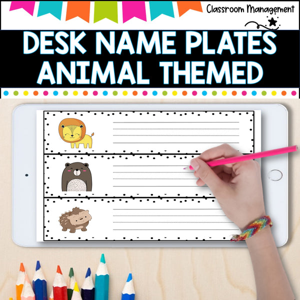 Desk Name Plates- Animal Themed