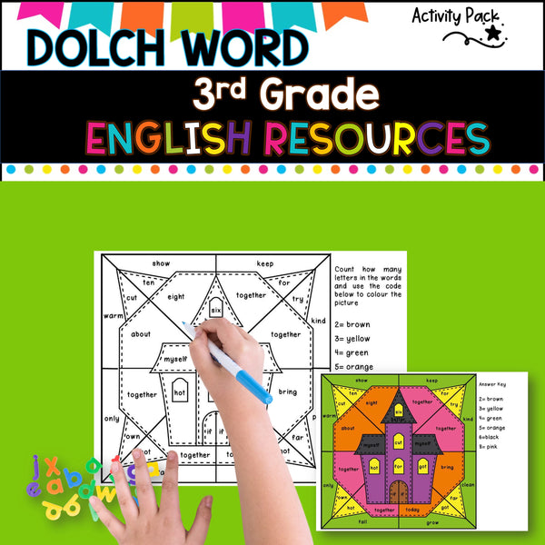 Dolch word Activity Pack-Grade 3