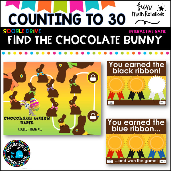 Counting to 30 Game- Google Slides paperless activity