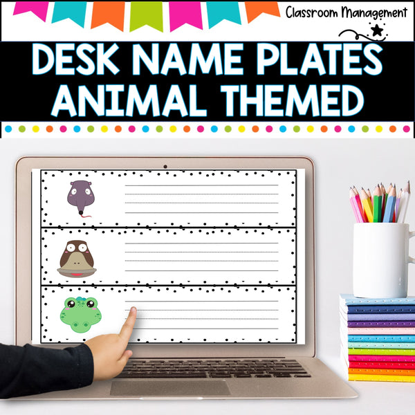 Desk Name Plates- Animal Themed