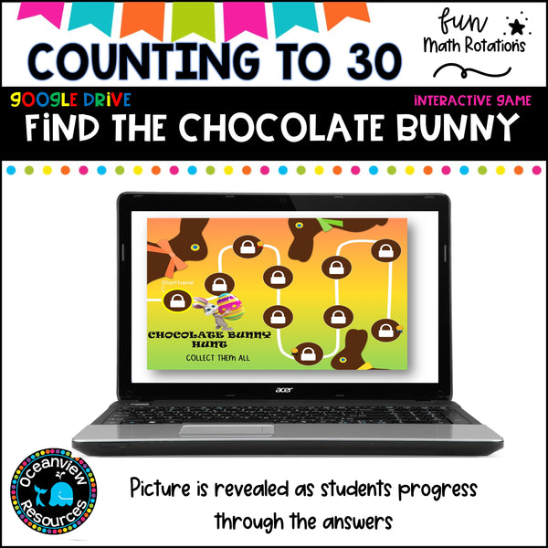 Counting to 30 Game- Google Slides paperless activity