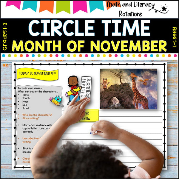 NOVEMBER NO Prep - SUB Pack -Literacy and Number -Grades 1-2 (30 days work)