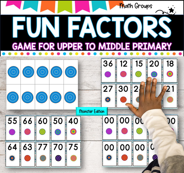 Factors Multiples Prime and Composite Numbers Game - Gremlins and Creatures