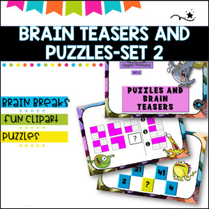 Puzzles and Brain Breaks for Upper Primary- Set 2