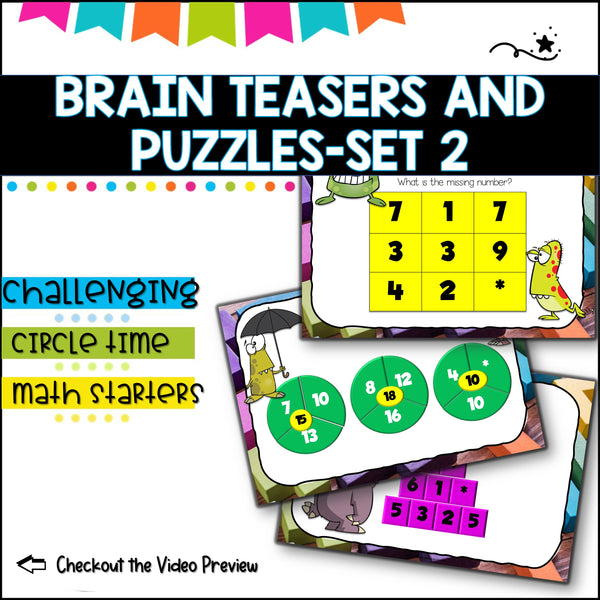 Puzzles and Brain Breaks for Upper Primary- Set 2