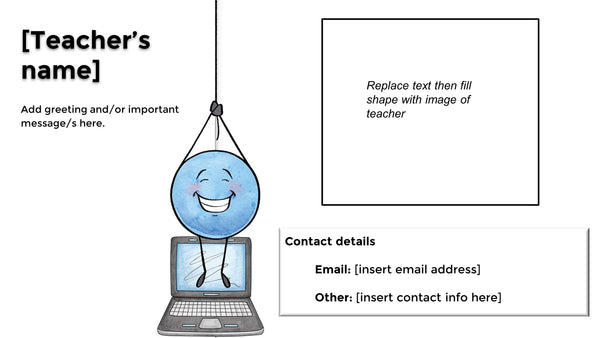 Meet the Substitute/Relief Teacher-Editable Powerpoint presentation