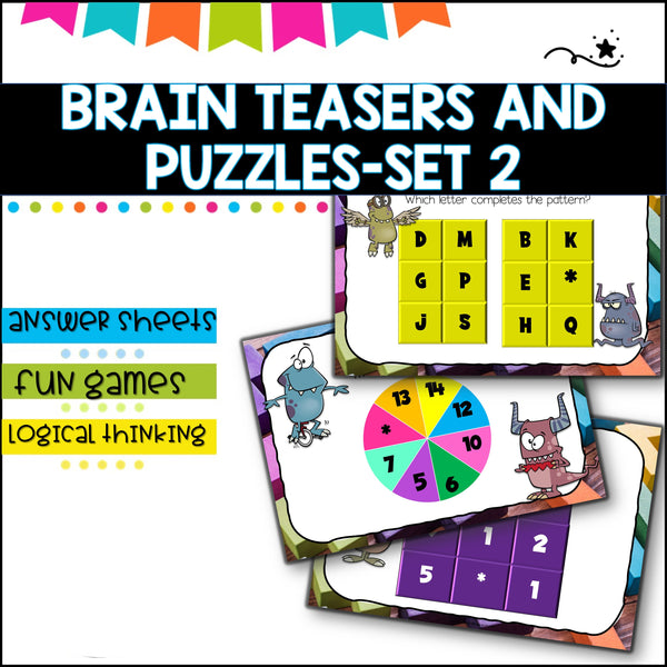 Puzzles and Brain Breaks for Upper Primary- Set 2