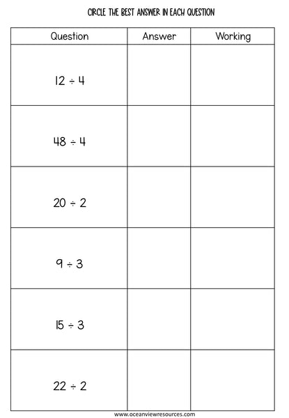 FUN Picture reveal DIGIT mixed division with worksheets (2 sets)