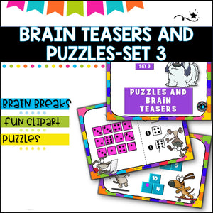 Puzzles and Brain Breaks for Upper Primary- Set 3