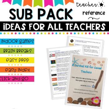 SUBSTITUTE / RELIEF TEACHER RESOURCE- MEGA BUNDLE {substitute, new teacher}