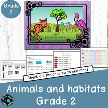 Ocean and animal habitats and environments -UNITS for K-Grade 6 BUNDLE