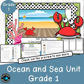 Ocean and animal habitats and environments -UNITS for K-Grade 6 BUNDLE