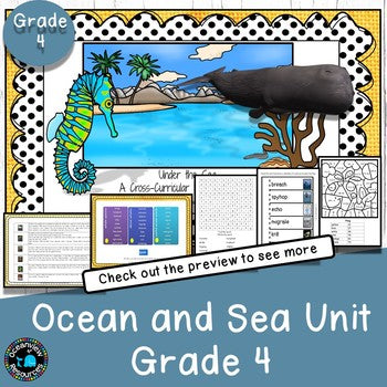 Ocean and animal habitats and environments -UNITS for K-Grade 6 BUNDLE