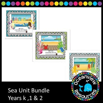 Ocean life-sea and Animal unit for infants grades (bundle)