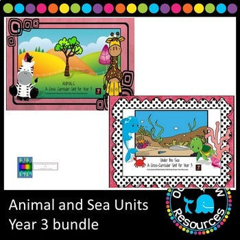 Ocean-sea and Animal units for Grade 3 (bundle)