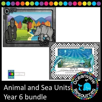 Ocean-sea and Animal units for Grade 6 (bundle)