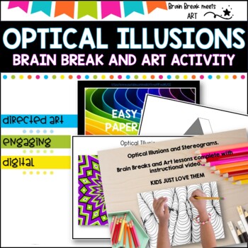 Tessellations Project and Optical Illusions- Math and art BUNDLE