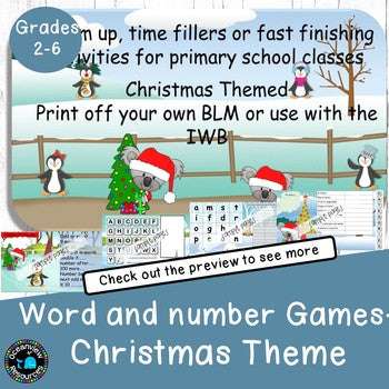 Boggle, Scattergories, what’s your word worth? Christmas