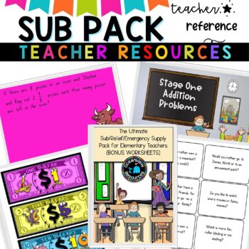 SUBSTITUTE / RELIEF TEACHER RESOURCE- MEGA BUNDLE {substitute, new teacher}