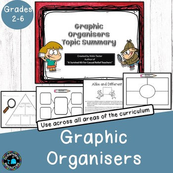 Graphic Organizers- mixed pack for a variety of subjects