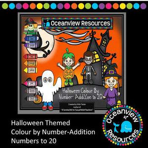 Addition to 20 -Halloween Themed Colour by Number-