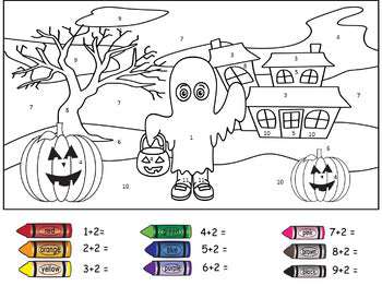 Addition to 20 -Halloween Themed Colour by Number-