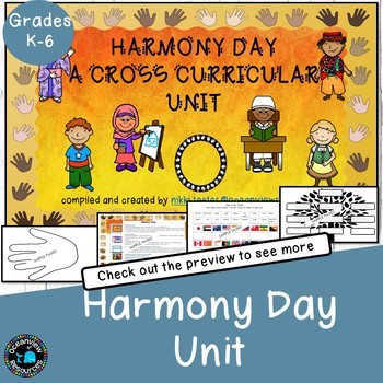 Harmony Day and Harmony Week activities for grades k-6