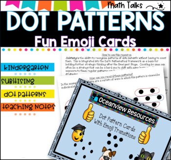 SUBITIZING CARDS I DOT PATTERNS I with emoji transitions