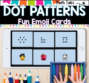 SUBITIZING CARDS I DOT PATTERNS I with emoji transitions