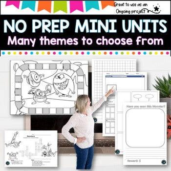 No Prep mini units of work - Blooms taxonomy, great extension activities