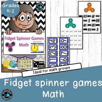 Fidget spinner math games I no prep I ideal for math groups and rotations