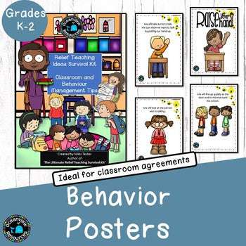 Behavior Posters ideal for classroom management.