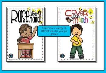 Behavior Posters ideal for classroom management.