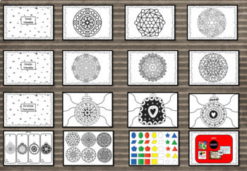 Symmetry and Concentric circles. Geometry- Mandalas