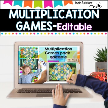 Multiplication Games pack- editable Set 2