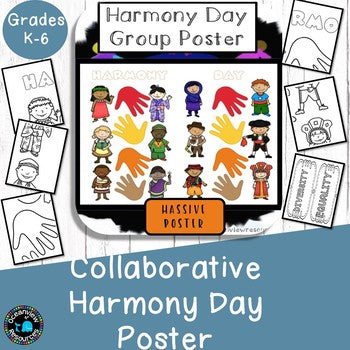 Harmony Day COLLABORATIVE POSTER project.