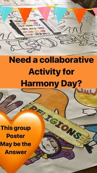 Harmony Day COLLABORATIVE POSTER project.