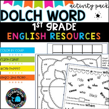 Dolch word Activity Pack-Grade 1